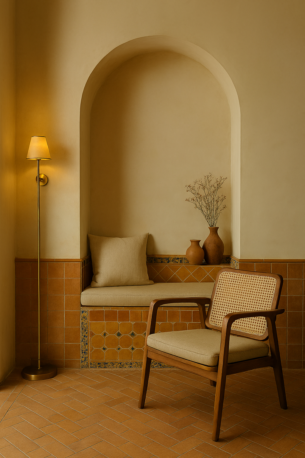 Red Wall Interior